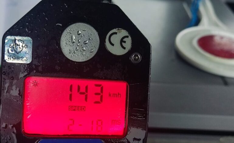  218 przekroczeń prędkości podczas akcji “Prędkość”. Rekord 143 km/h na pięćdziesiątce