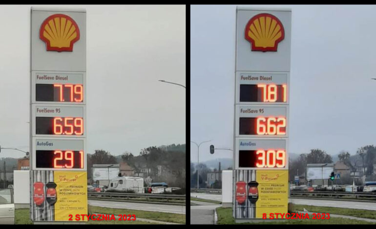 Ceny paliw na wejherowskich stacjach idą w górę