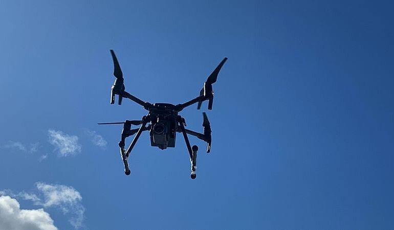  Policyjny dron dbał o bezpieczeństwo wejherowian