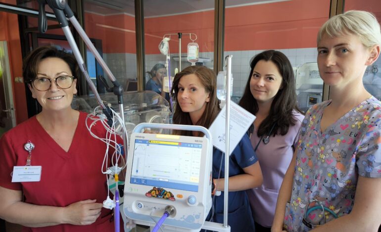 Nowoczesny respirator dla noworodków w szpitalu w Wejherowie od WOŚP