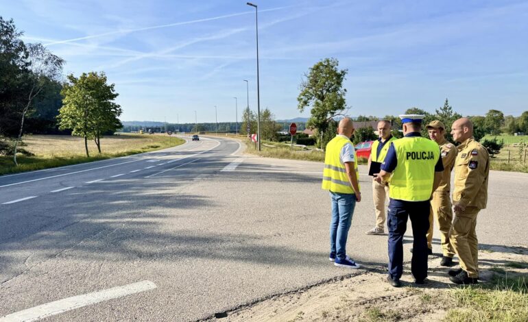 Śmiertelny wypadek między Strzebielinem a Luzinem. Komisja badała miejsce zdarzenia